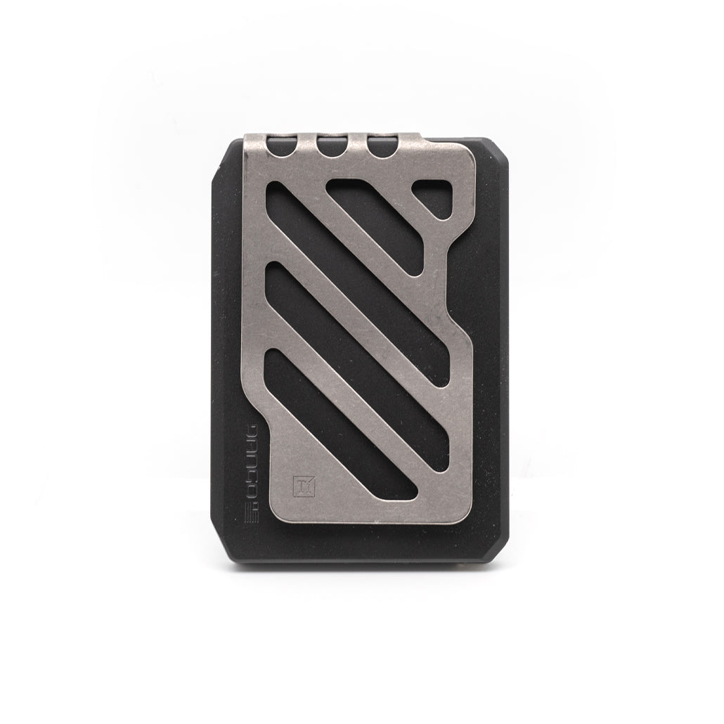 Dango SK1 Slide Kick portafoglio alluminio Jet Black titanio