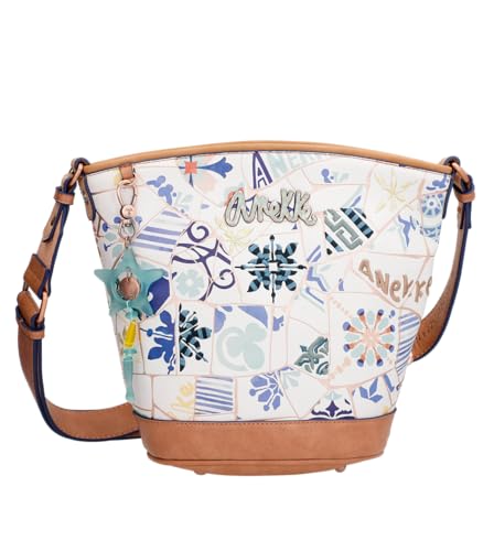 ANEKKE Mediterranean Sunrise borsa tracolla ovale donna stampata