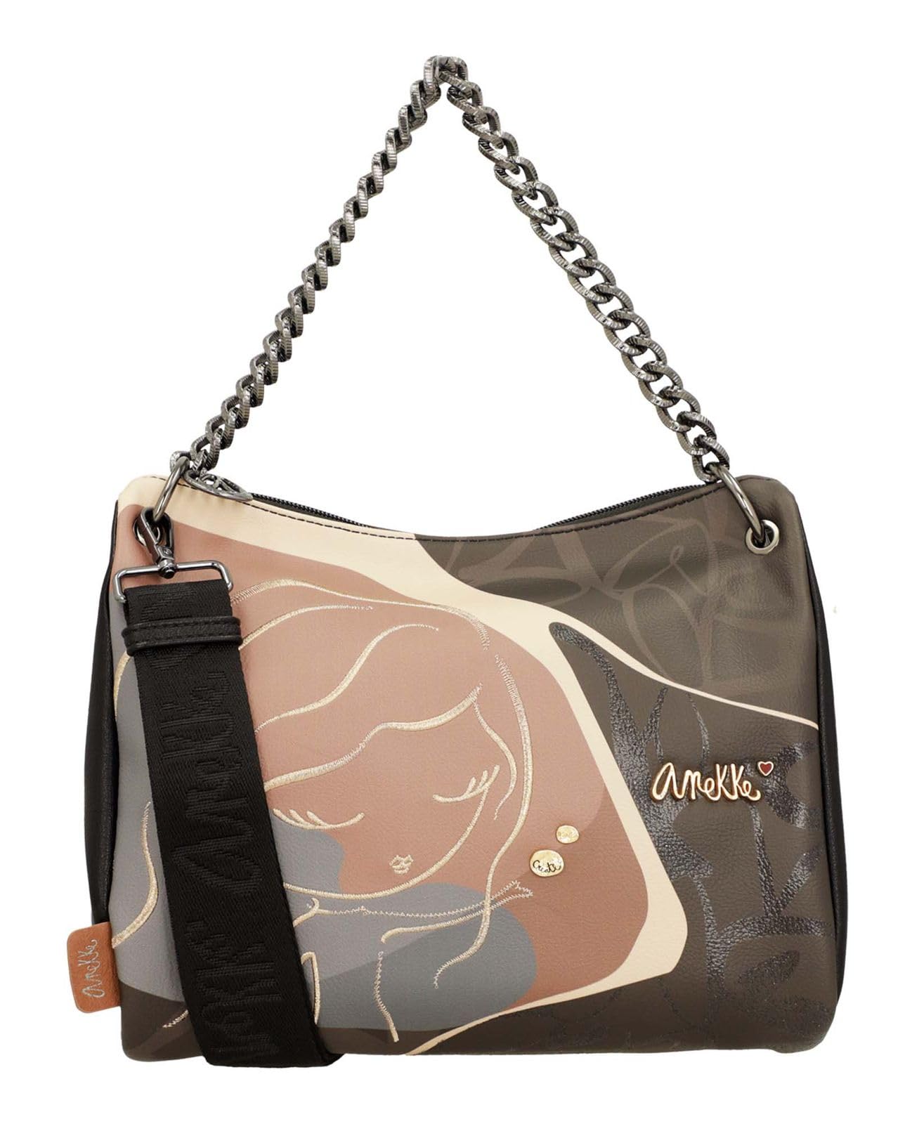 Anekke Real Heartbeat Borsa a Tracolla 26x20 cm Catena