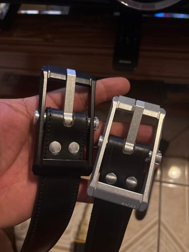 Dango Belt fibbia cintura alluminio nero jet
