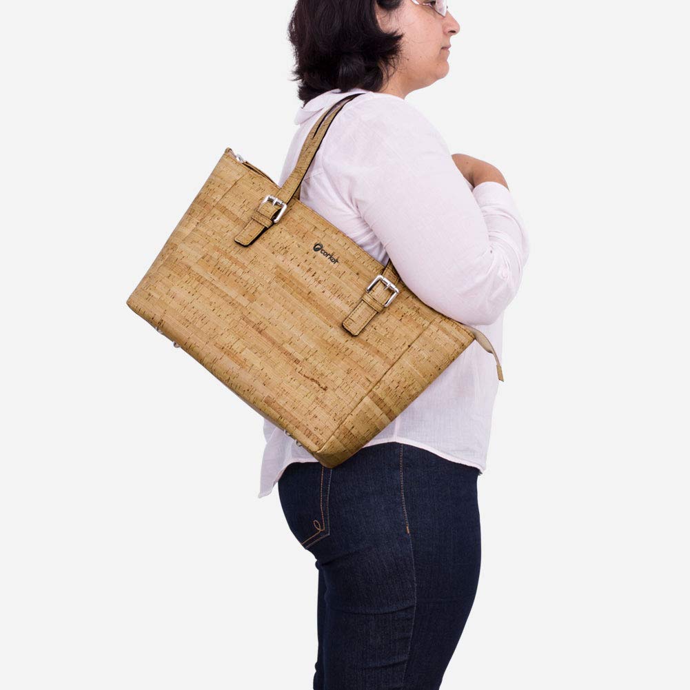 Corkor Bags Borsa a Mano e Tracolla Sughero Rustico