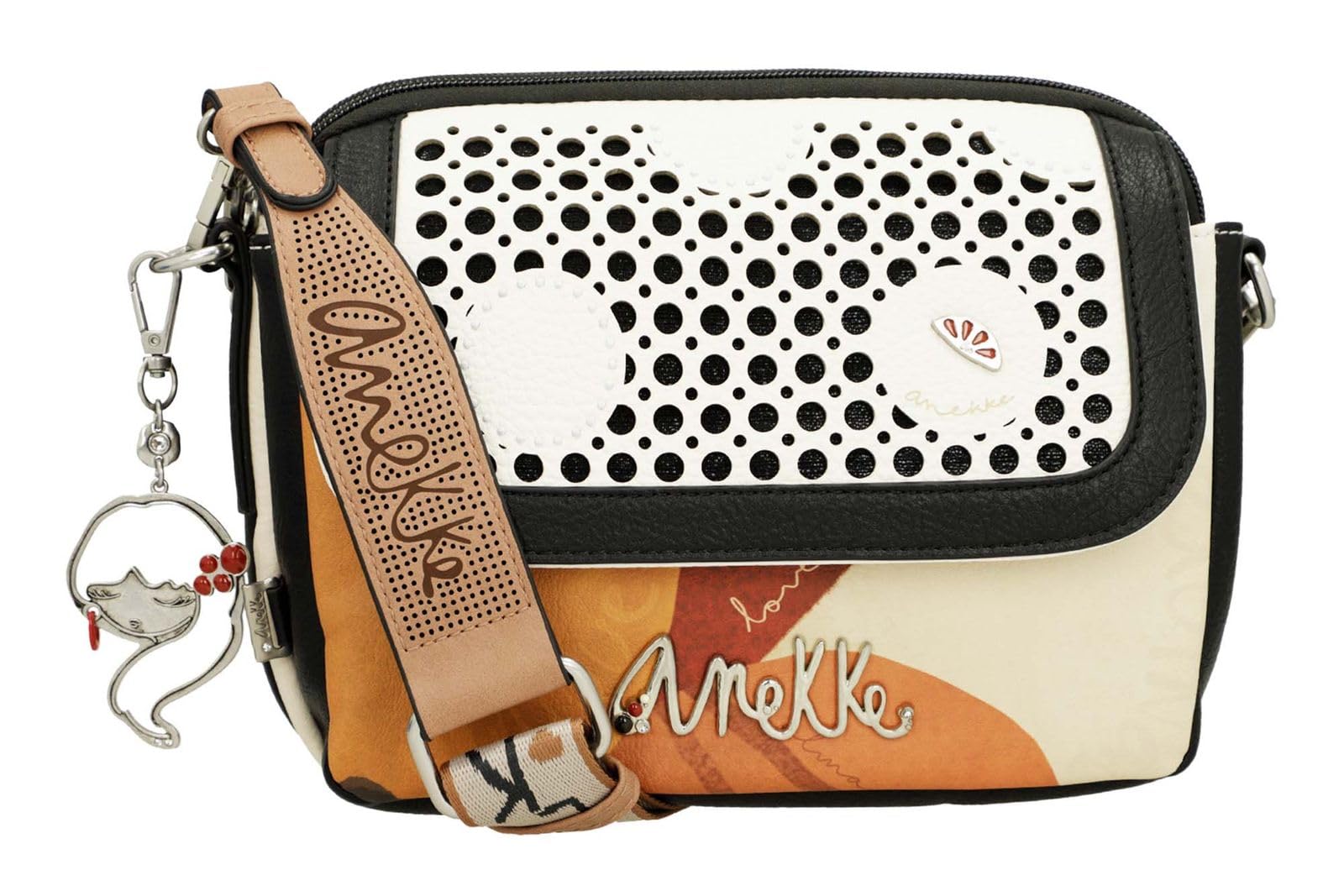Anekke Lunares Alma borsa a tracolla multicolor con patta