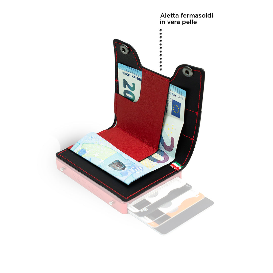 SLim Cover Pelle Be Tasck cover bicolor rossonero