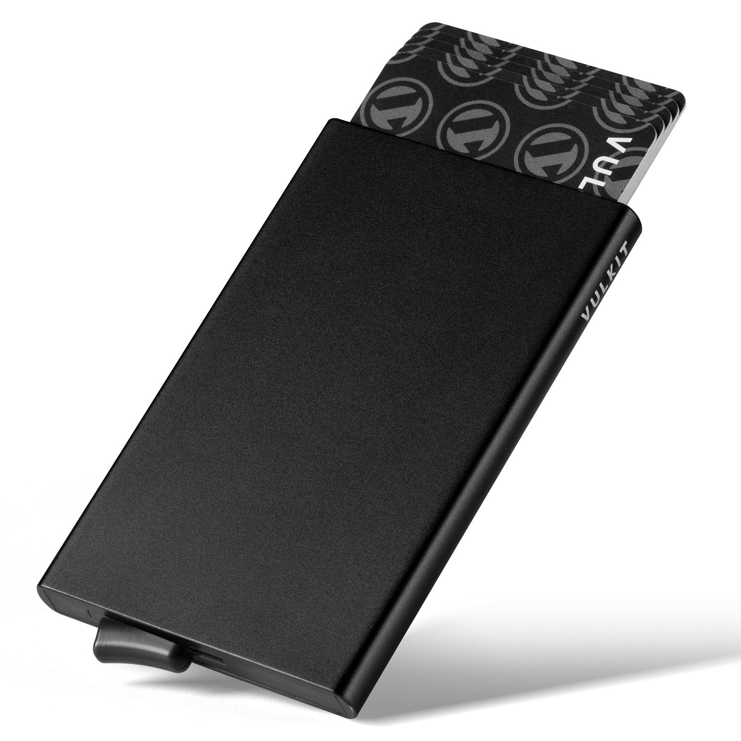VULKIT VC100 Portacarte Alluminio Nero Senza Fermasoldi RFID