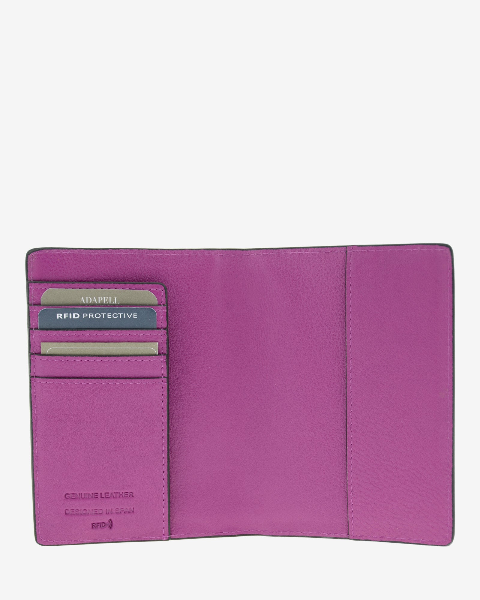 Adapell Essenza 8087 Portapassaporto Nero RFID Pelle