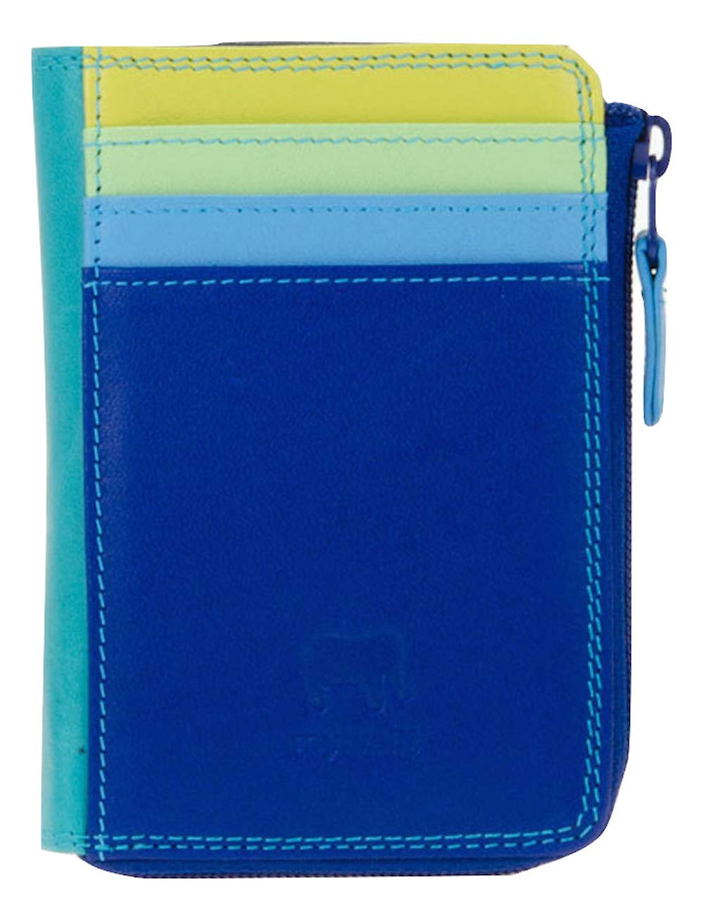 Mywalit Milano portamonete pelle sangria multi zip