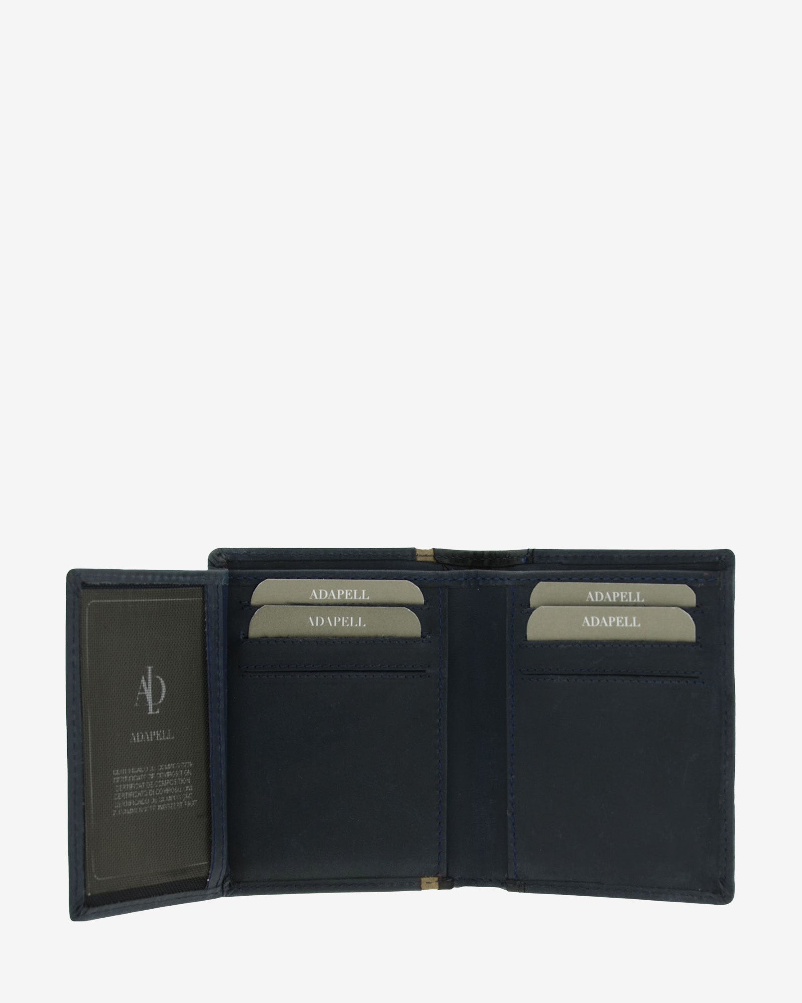 Adapell Oxford 1642 portafoglio uomo nero 9 carte ID