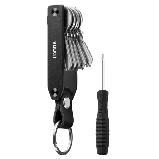 VULKIT Accessories VKC102 portachiavi alluminio nero