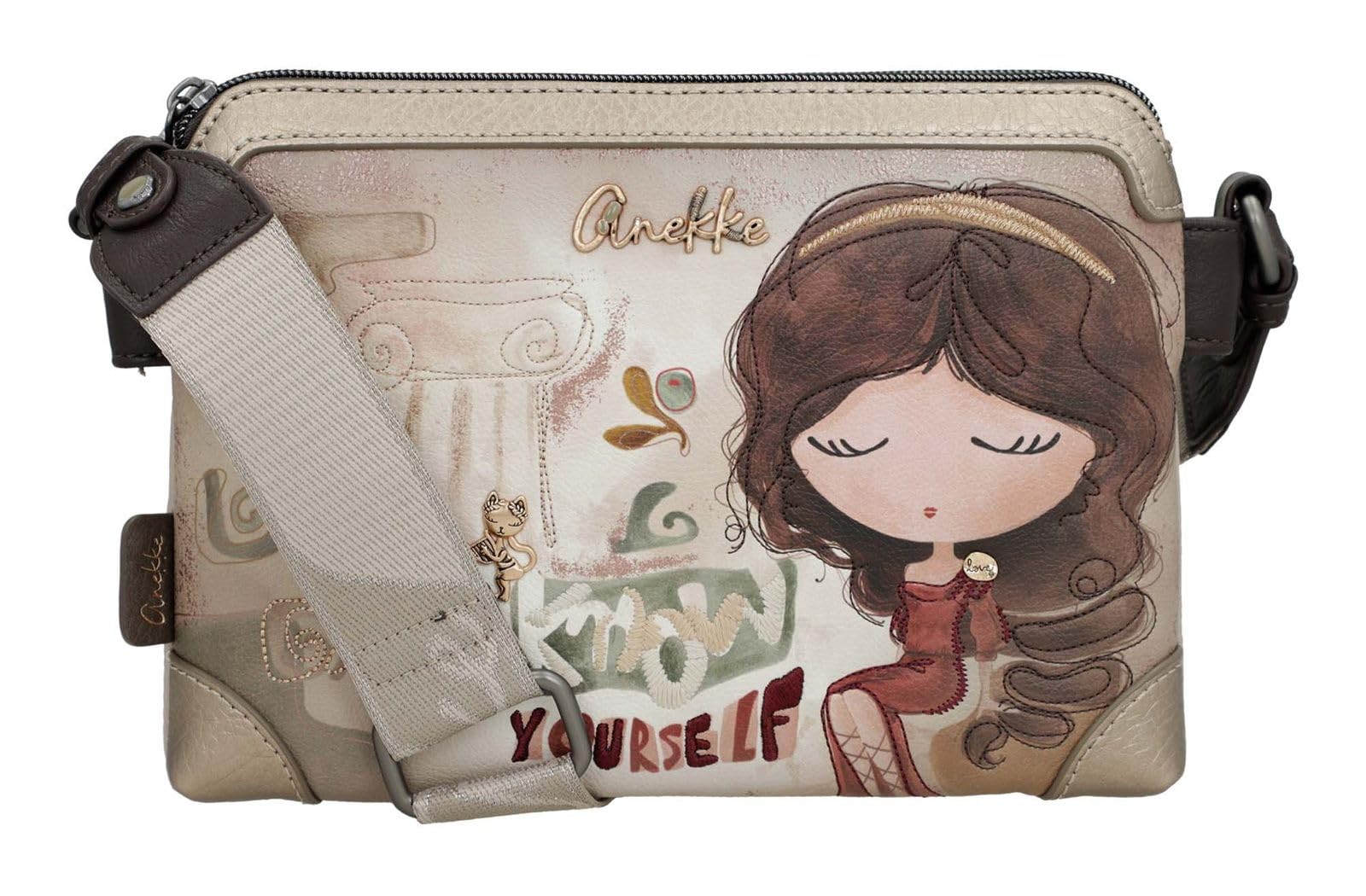 Anekke Muse Borsa Tracolla 3 Scomparti Donna Grecia