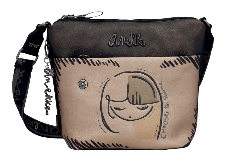 Anekke Nature Koko Tracolla Grande Donna con Tasca Anteriore