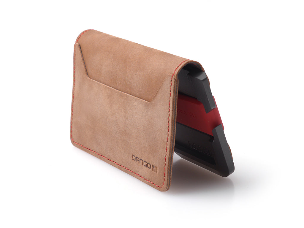 Dango Wallet Add-Ons 3 Pocket Bifold portafoglio Whiskey Brown