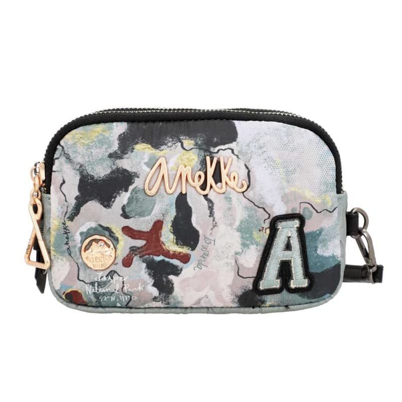 Anekke Nature Woods portatodo 2 zip marrone organizer