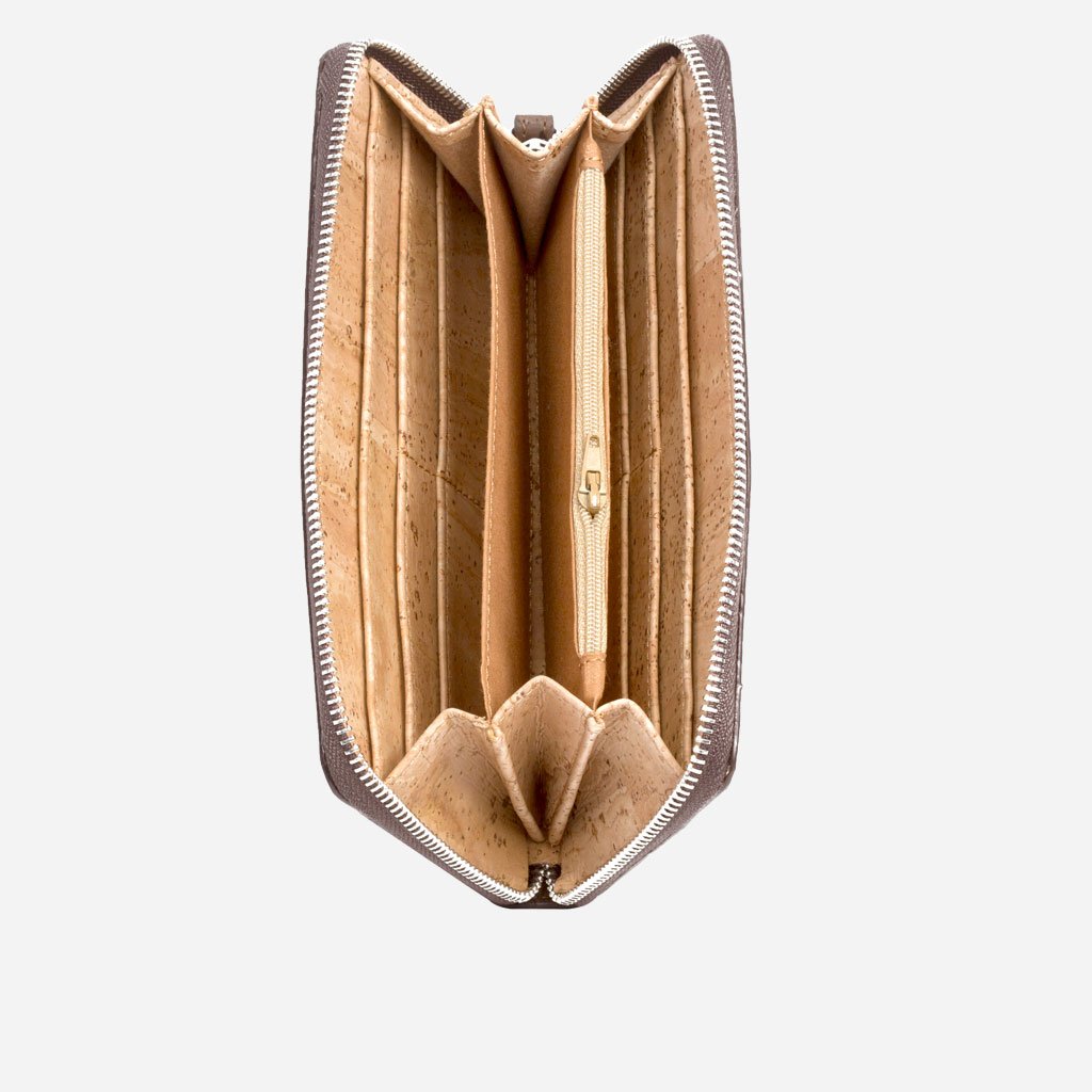 Corkor Wallets portafoglio donna sughero marrone RFID