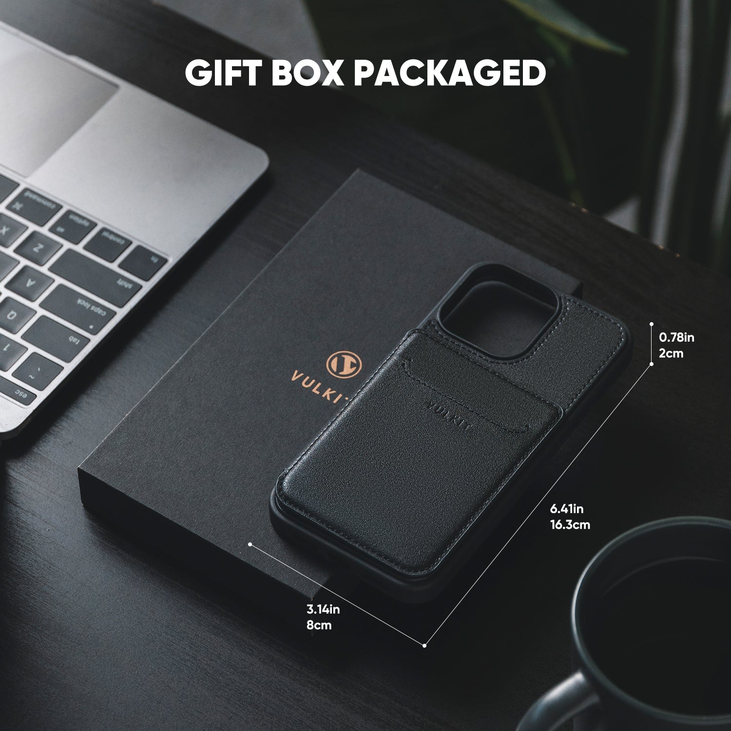VULKIT VPA107 Cover iPhone 14 Plus Nera Portacarte