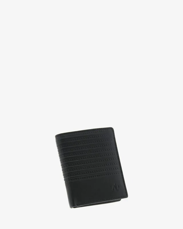 Adapell Race 1651 portafoglio uomo pelle nero RFID verticale