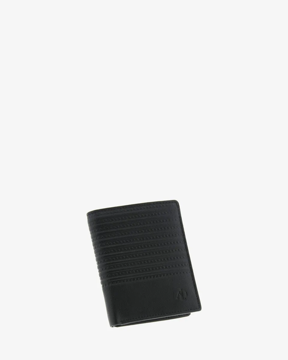 Adapell Race 1651 portafoglio uomo pelle nero RFID verticale