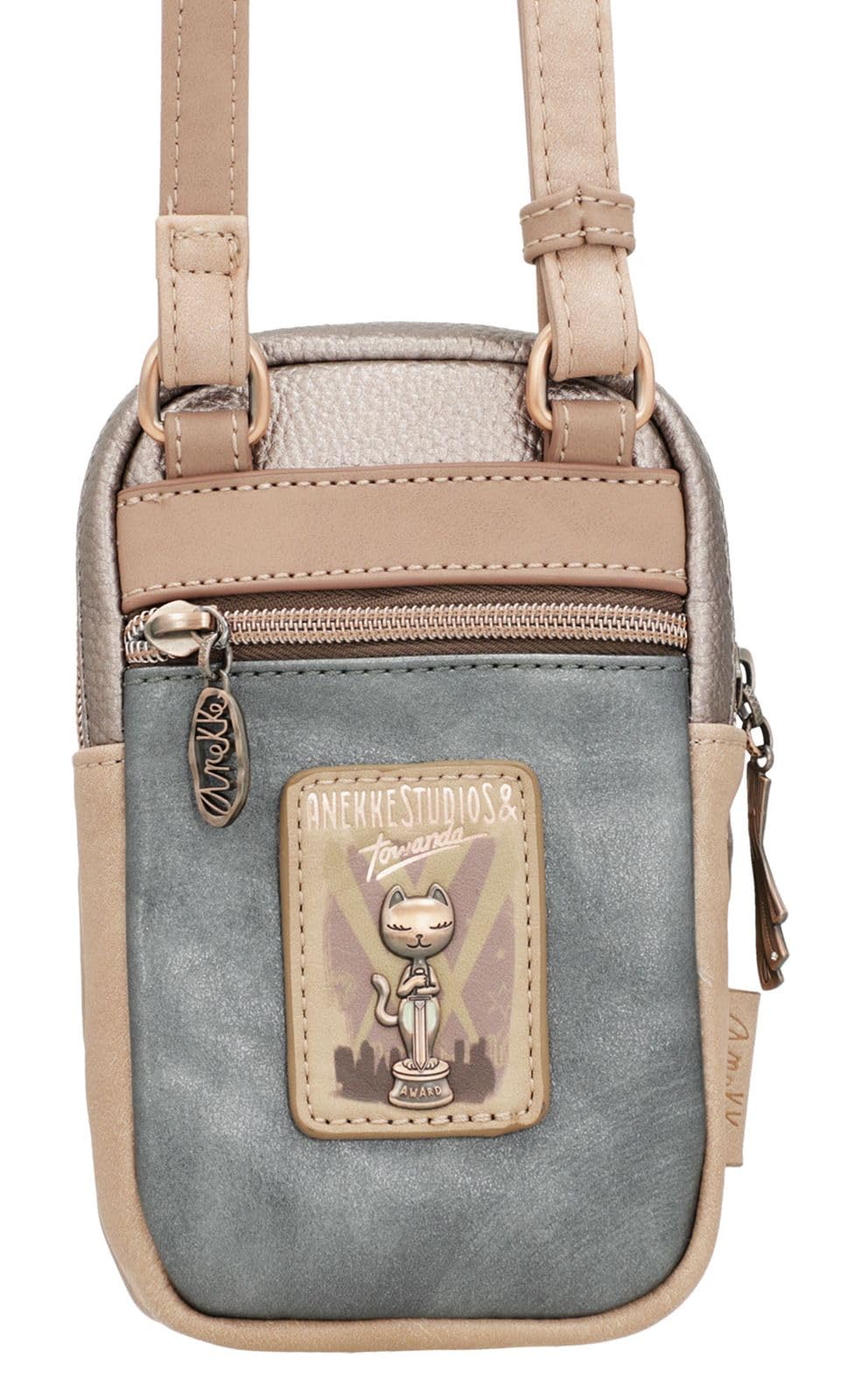 Anekke Hollywood Mini Bandolera Borsa a Tracolla 11x18 cm Blu