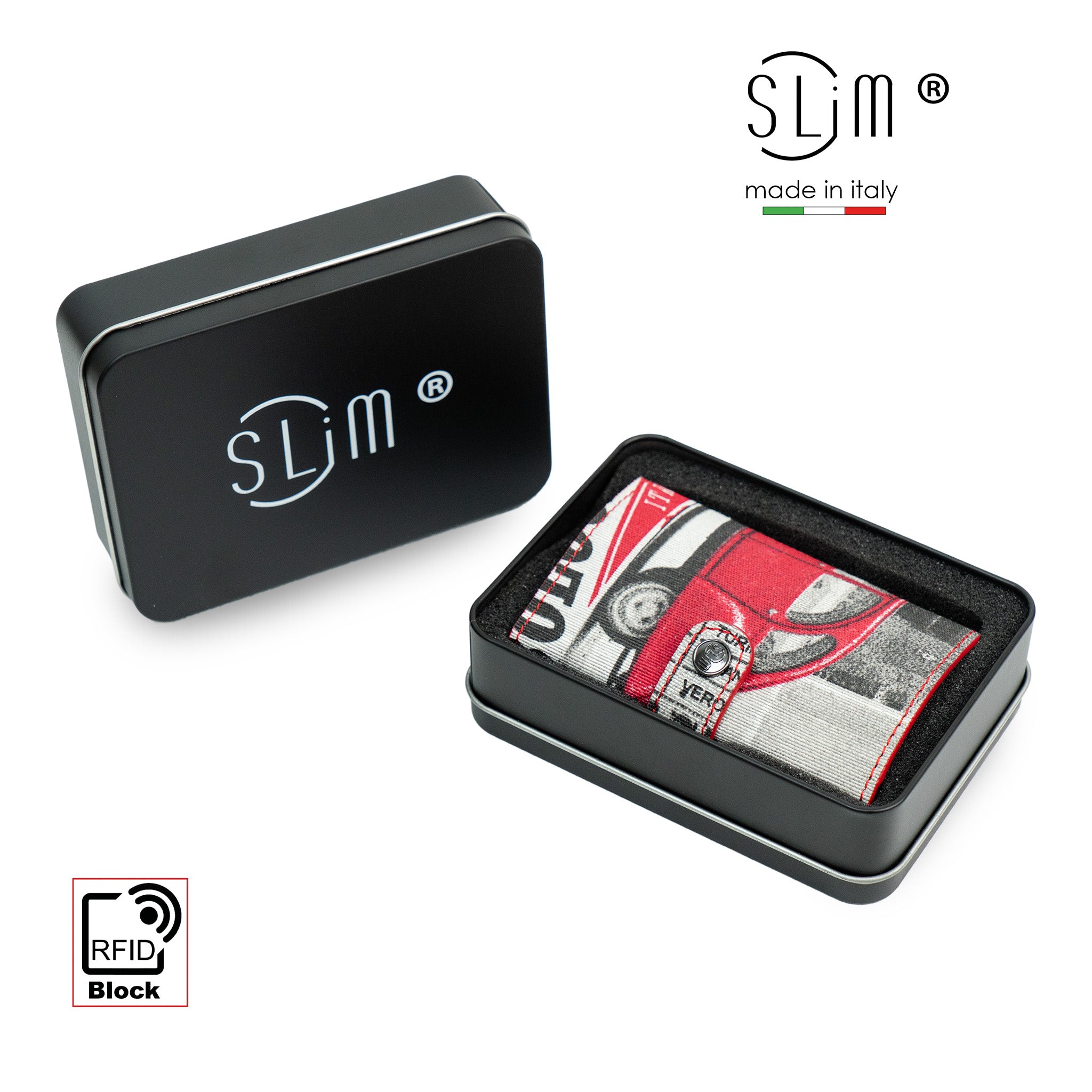 SLim Dolce Vita Portacarte Pelle Auto RFID