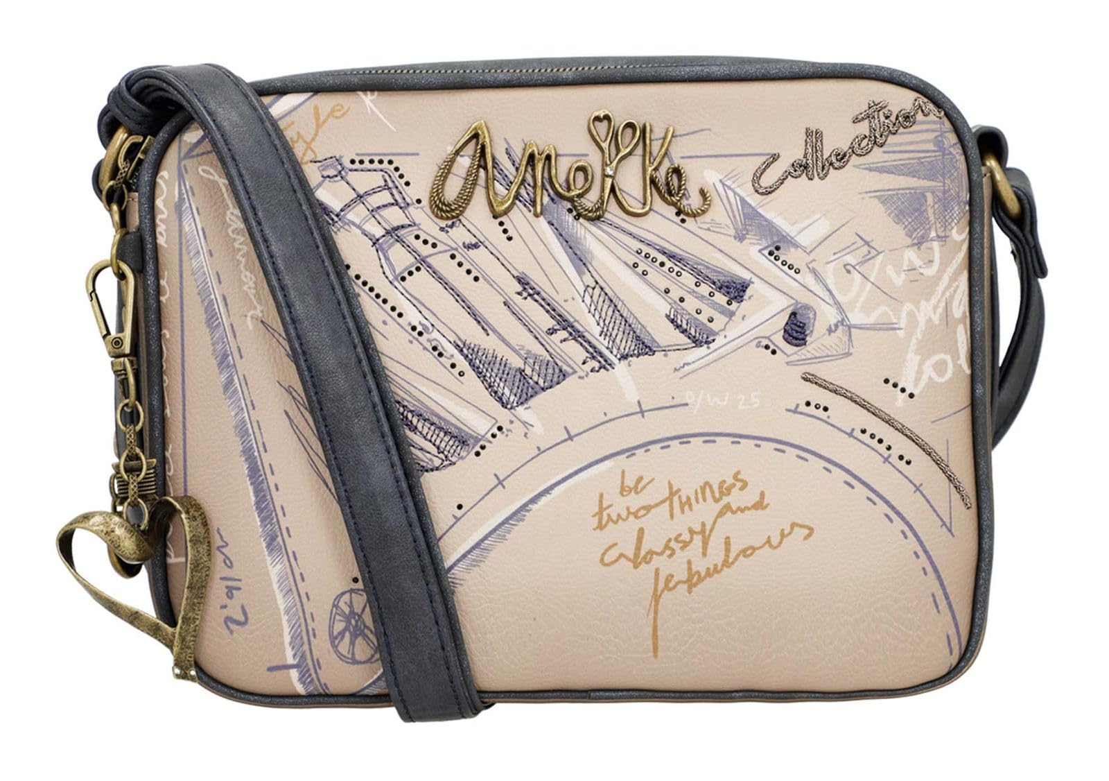 Anekke Studio Tracolla 2 Scomparti Donna Stampata