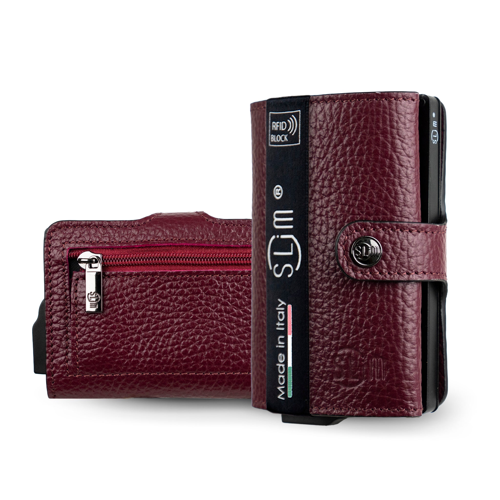 SLim Bottalato porta carte vinaccio RFID 12 carte