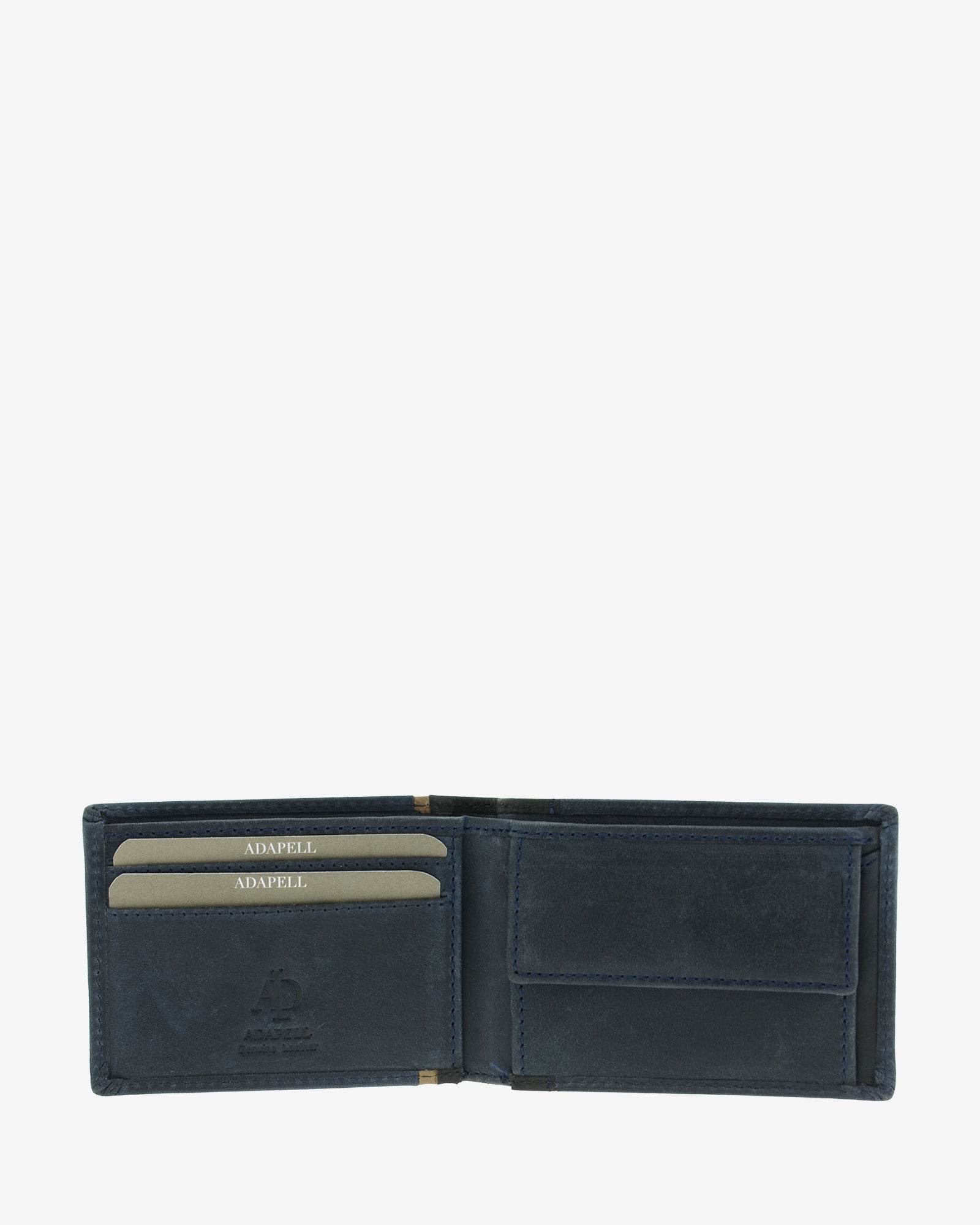 Adapell Oxford 1644 portafoglio uomo pelle nero 4 carte