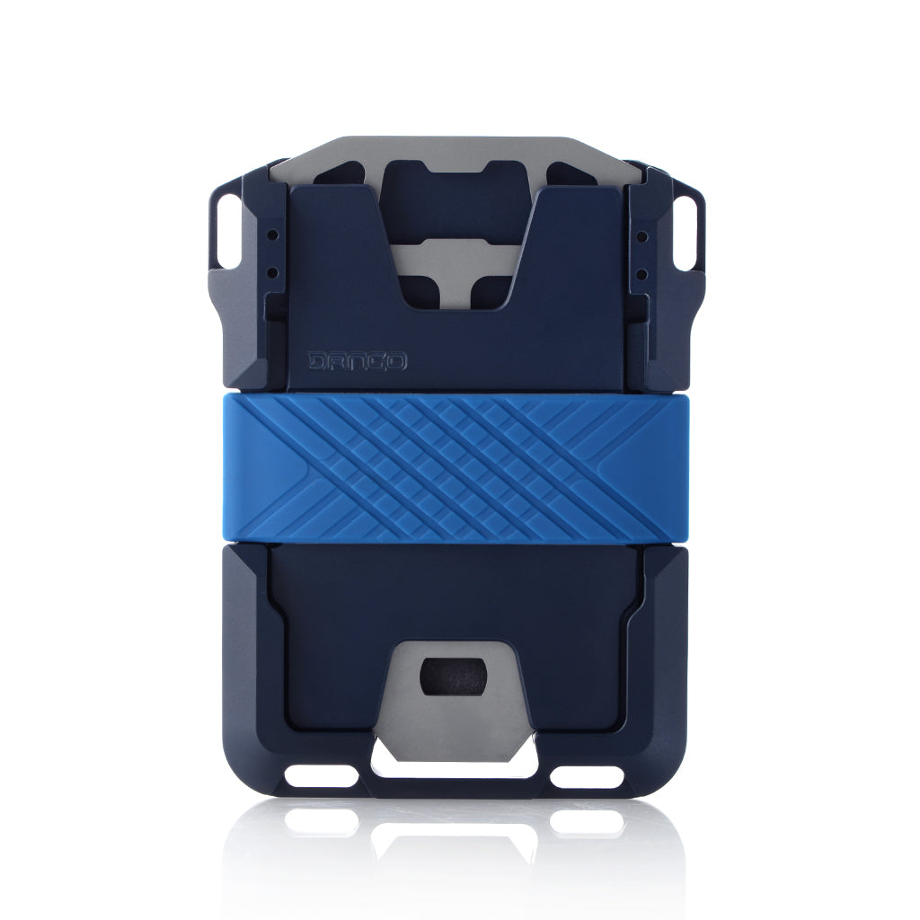 Dango M1 Maverick Portafoglio verticale blu 10 carte