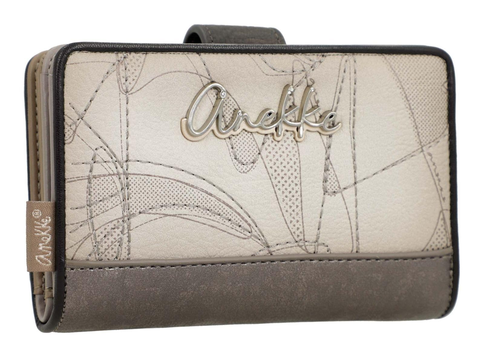 Anekke Auralis Portafoglio Medio Rigido RFID compatto