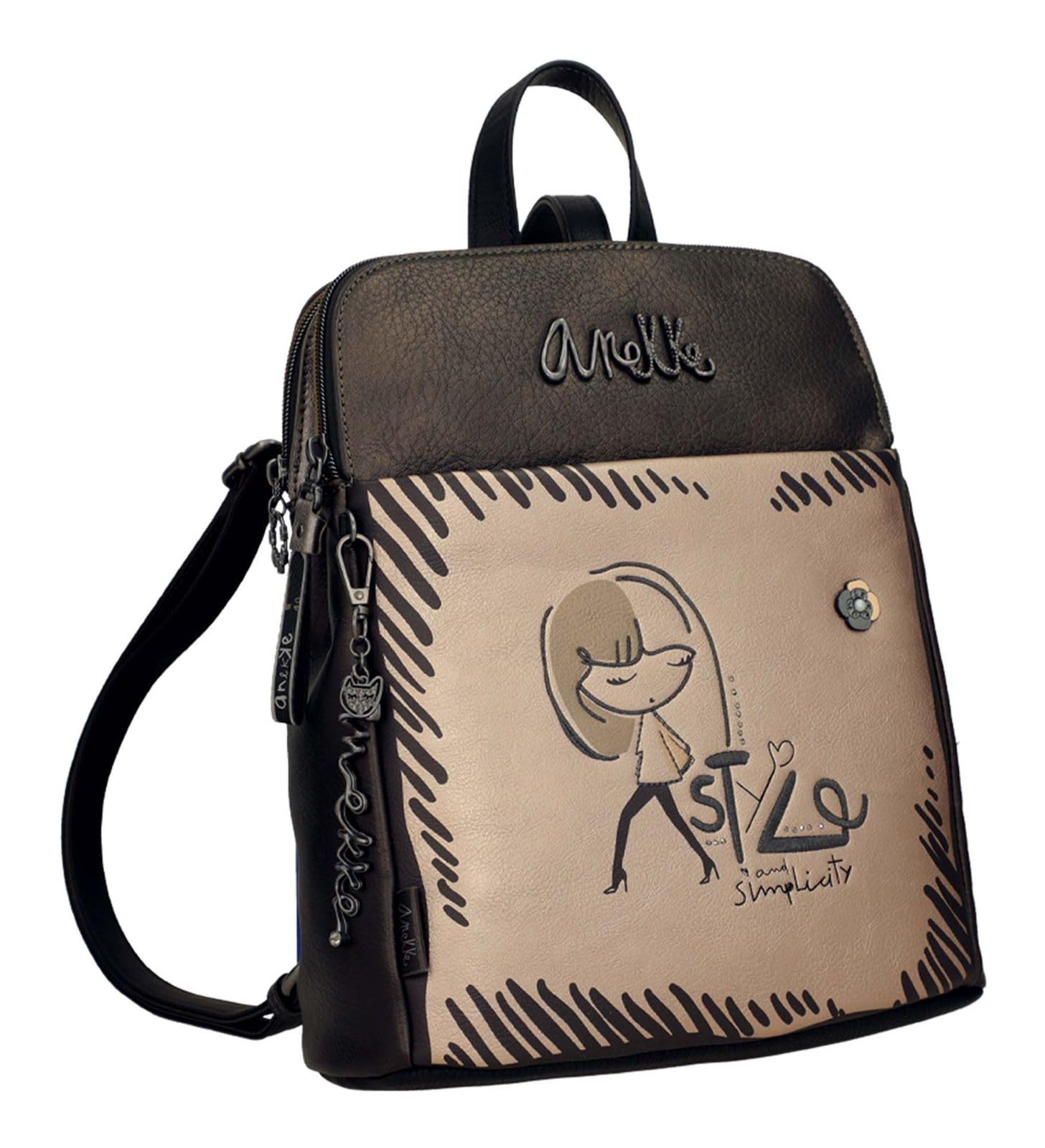 Anekke Nature Koko Zaino Triple Scomparto Donna Stampato