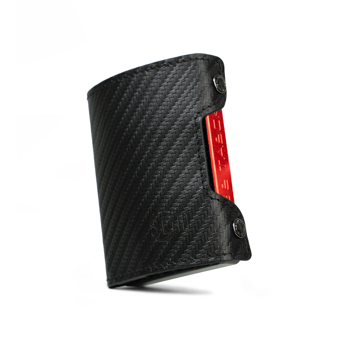 SLim Be Tasck Portacarte Carbon Nero Frame Nero