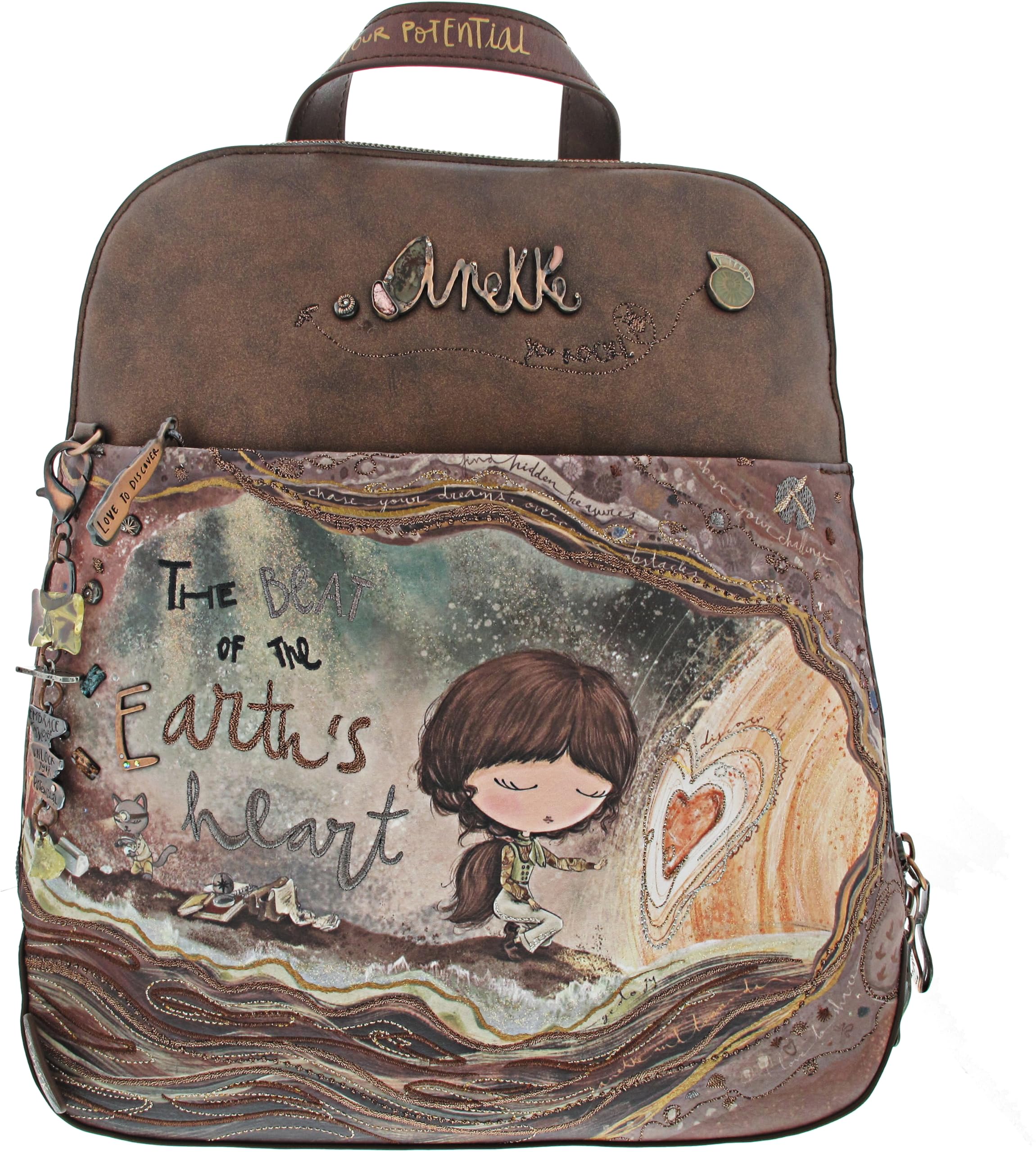 Anekke Core Zaino Medio Donna Multicolore 28x31 cm
