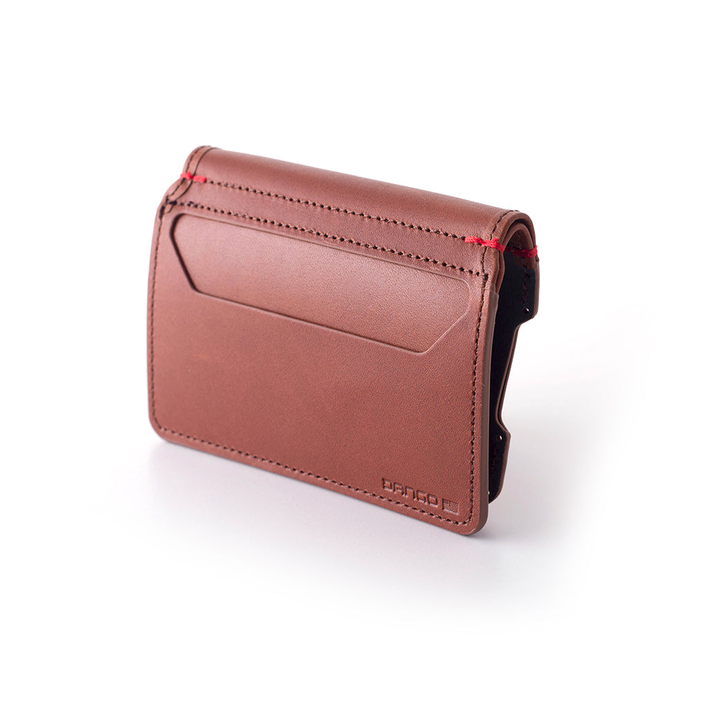 Dango Wallet Add-Ons 3 Pocket Bifold portafoglio Whiskey Brown pelle