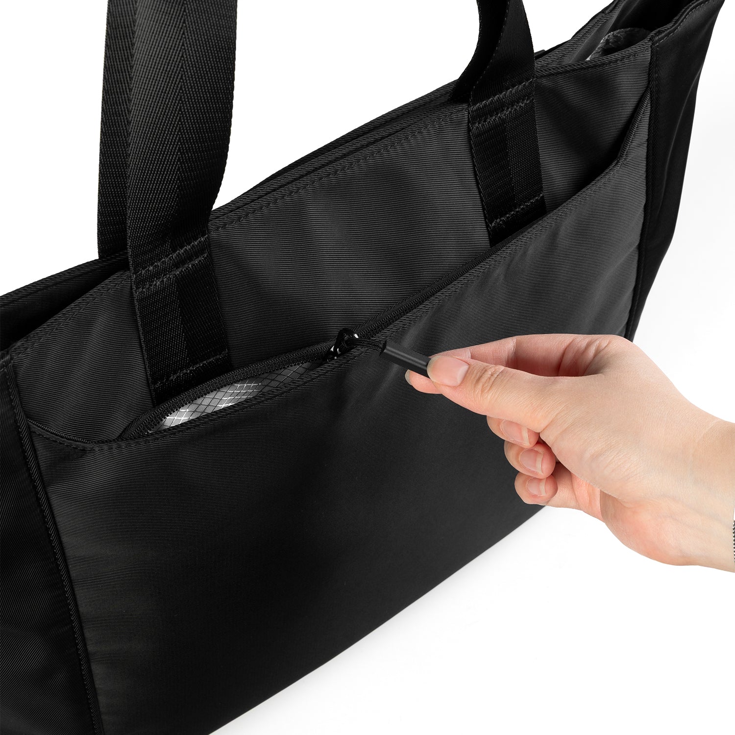 Vulkit VB114 City Flux Borsa Tote 15L Nera Porta PC