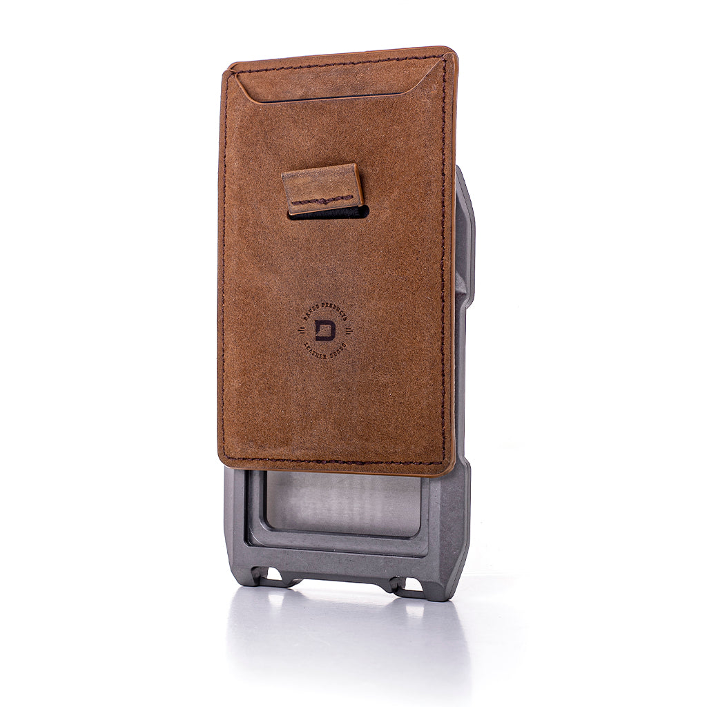 Dango A10 Elements portafoglio alluminio Walnut 7 carte