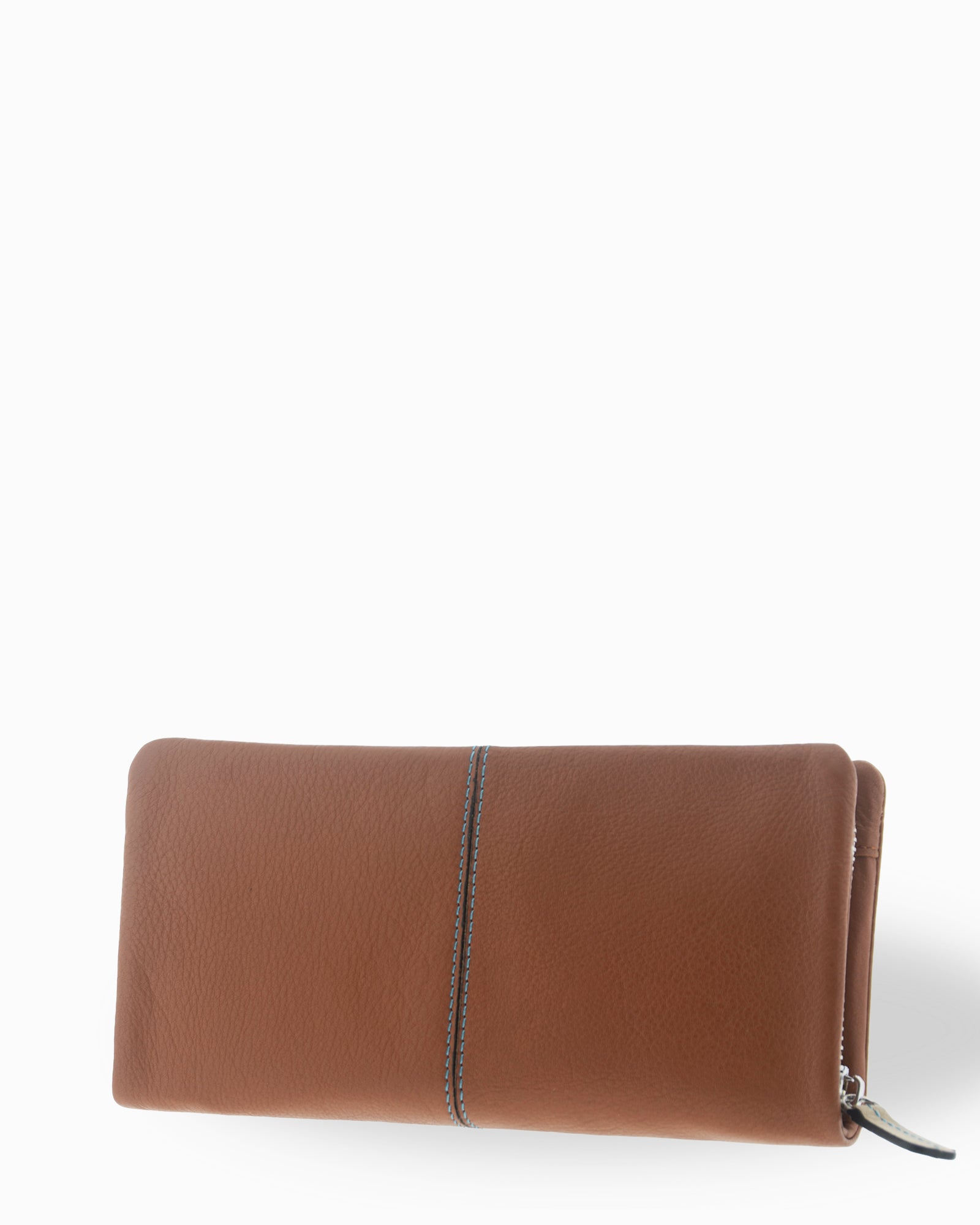 Adapell Atelier portafoglio grande donna Caramel zip RFID
