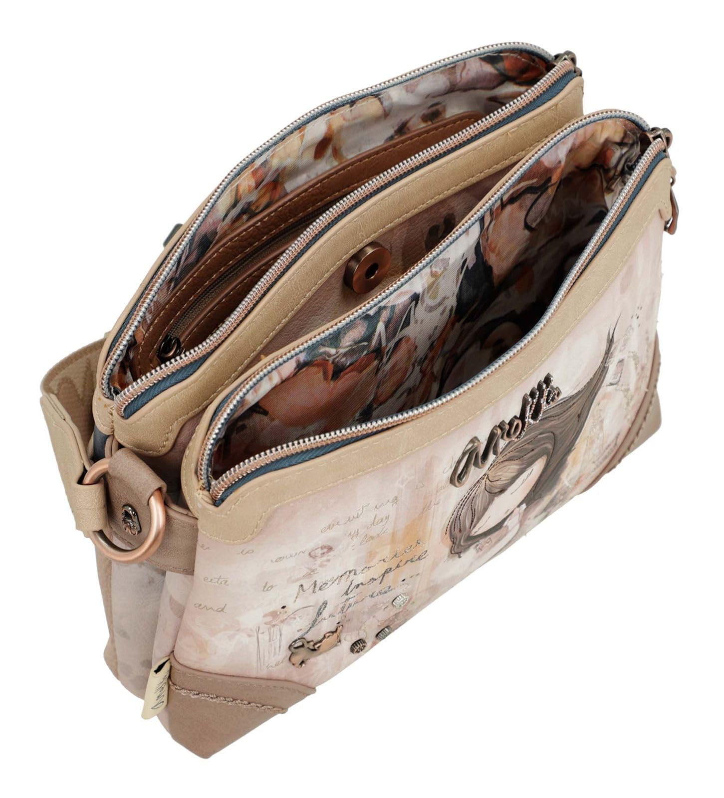 Anekke Memories borsa a tracolla doppio scomparto