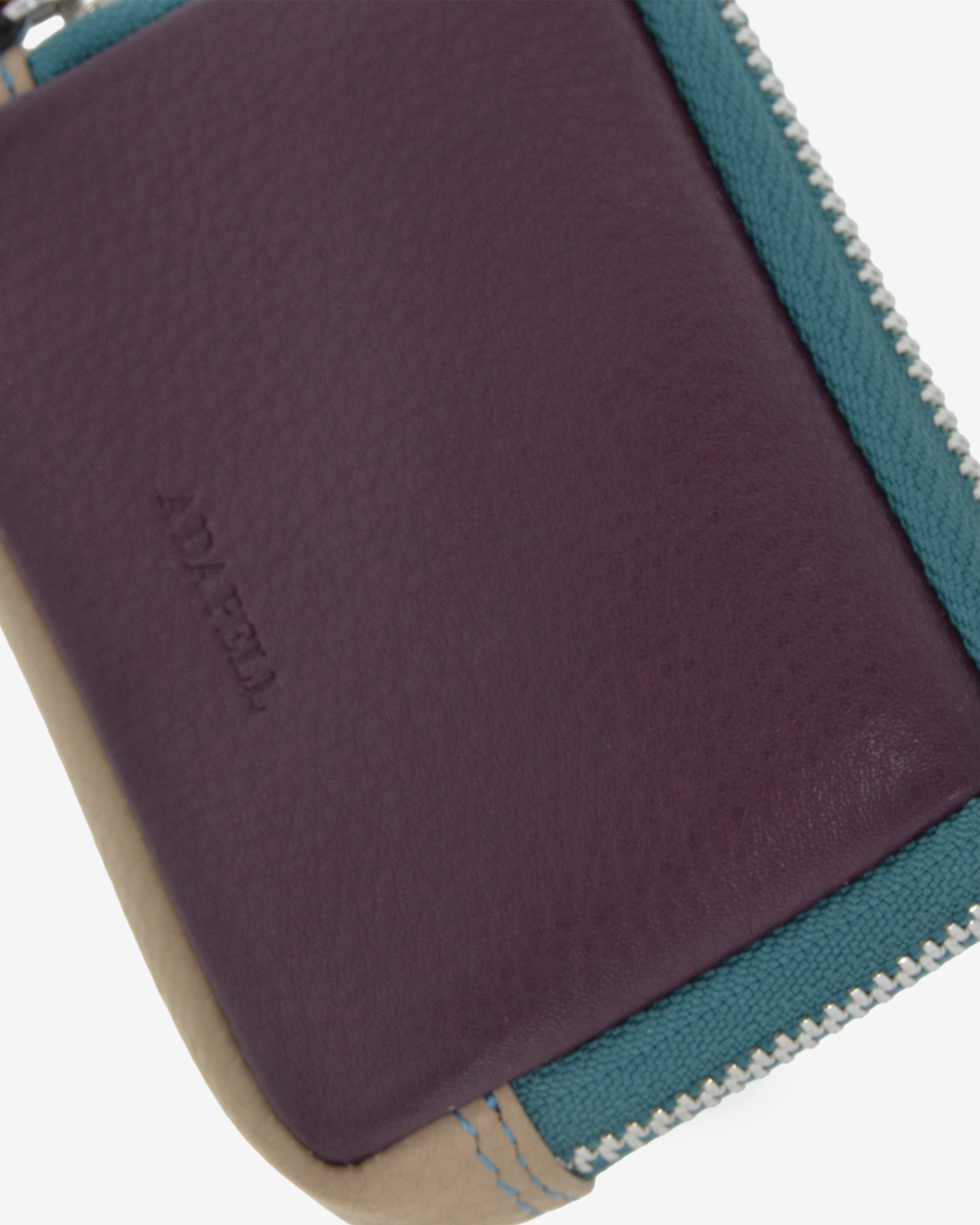Adapell Atelier portamonete donna zip Caramel pelle RFID