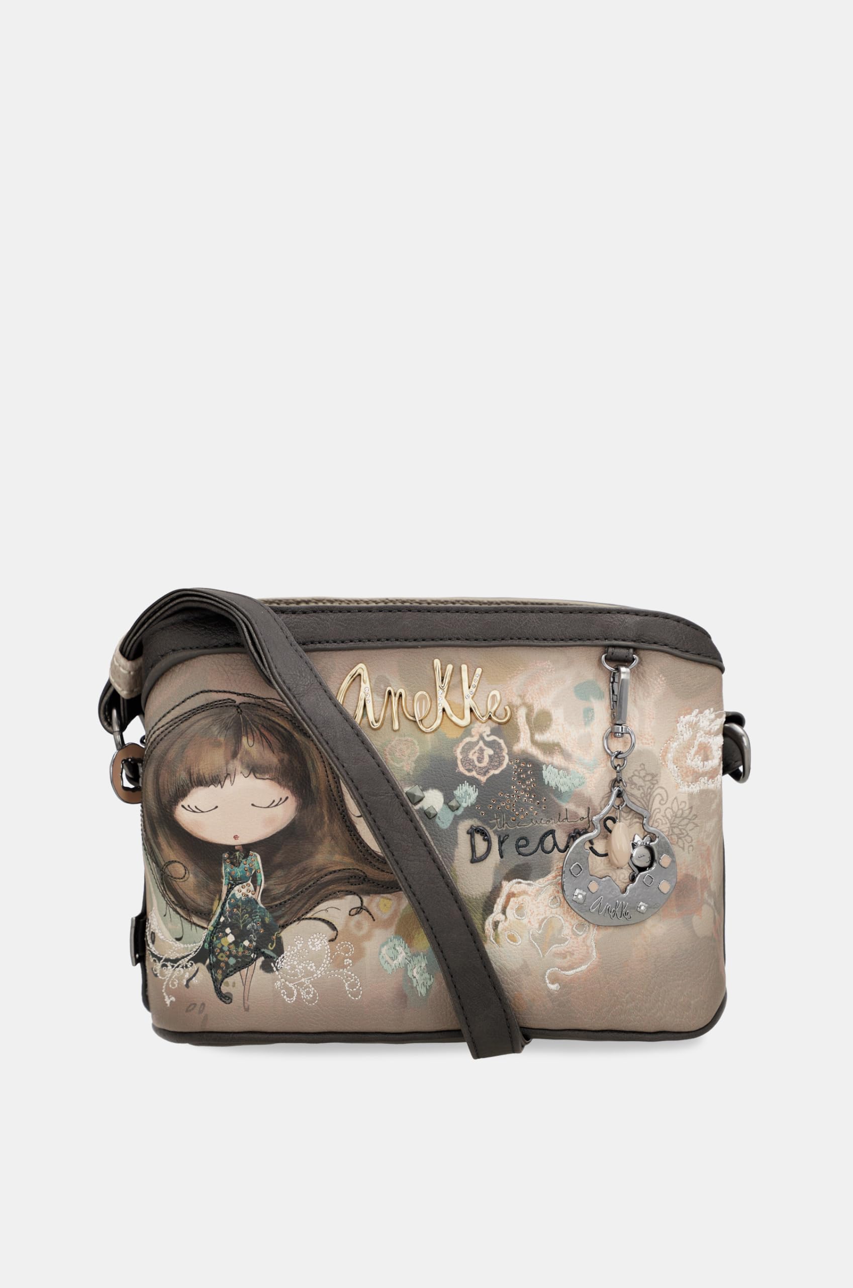 Anekke Real Tracolla cerniera 23x16x11 donna
