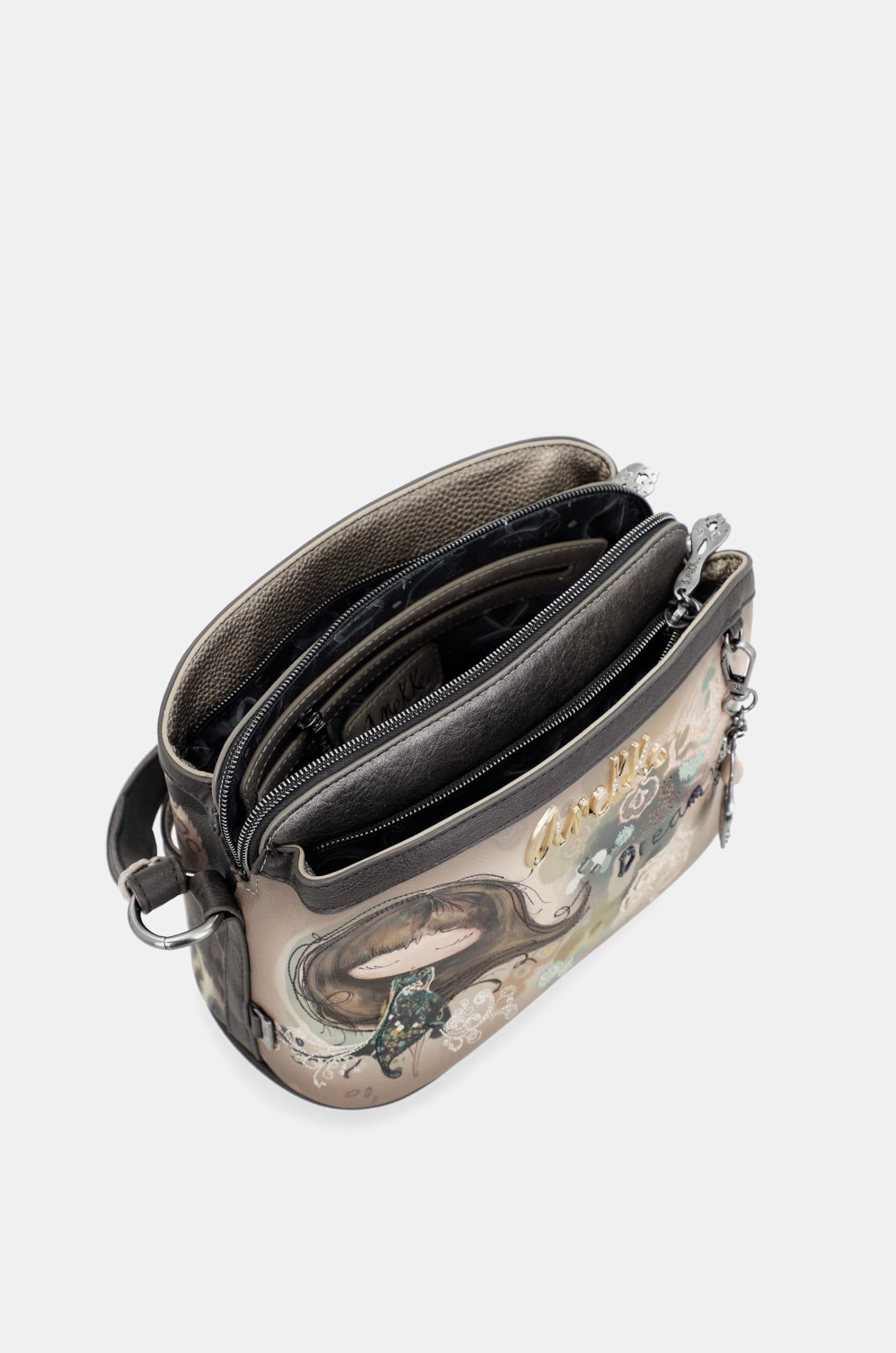 Anekke Real Tracolla cerniera 23x16x11 donna