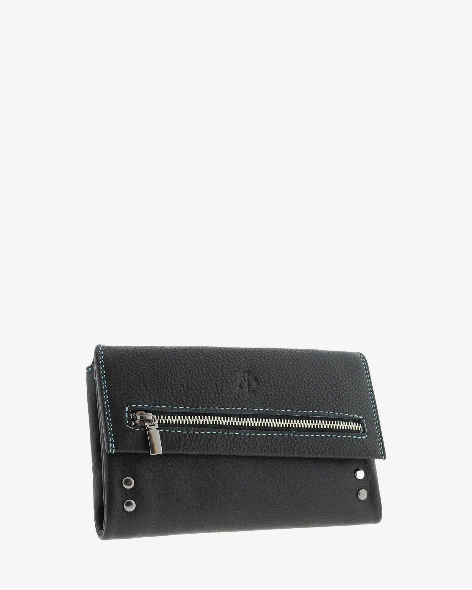 Adapell Satine 4163 portafoglio grande donna pelle nero 12 carte