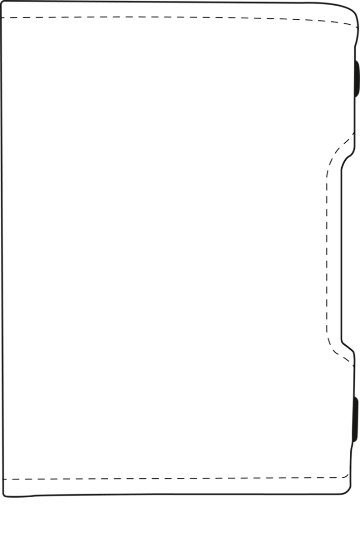 SLim Be Tasck portacarte pelle blu e nero personalizzato