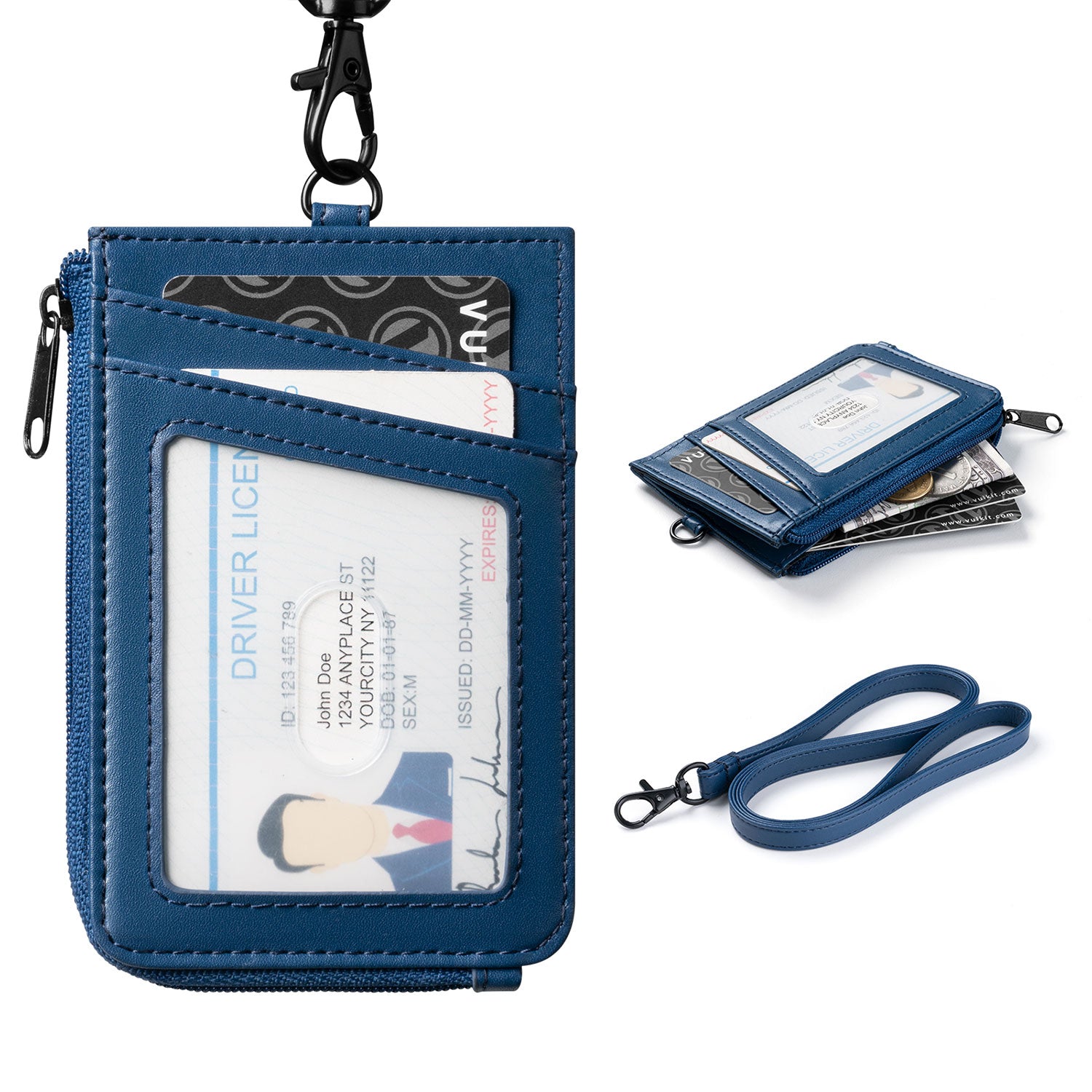 VULKIT ID Card Holders VBH103 porta badge nero RFID cerniera