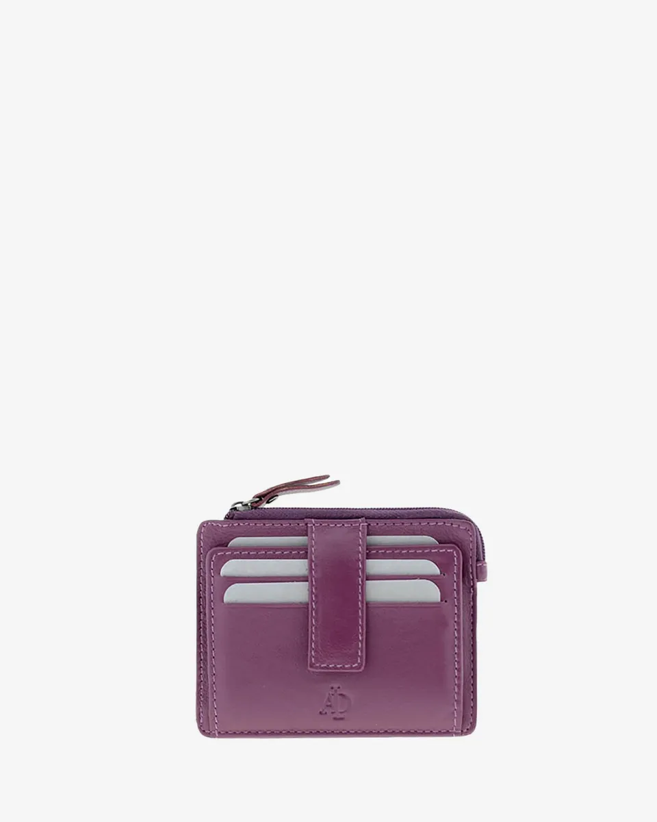Adapell Basicos 8035 portacarte pelle nero 9 carte zip