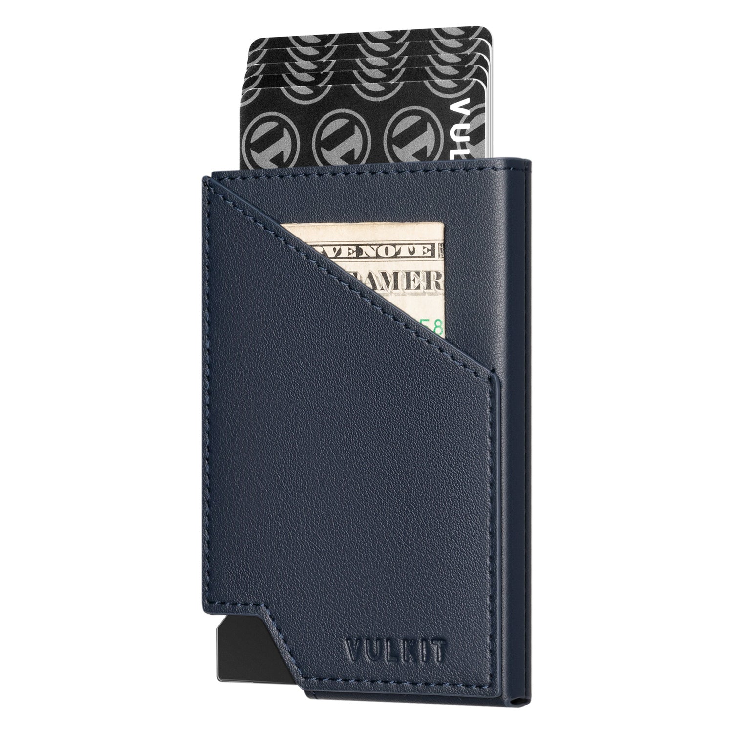 VULKIT Pop Up Wallet VC401 portacarte alluminio nero slim
