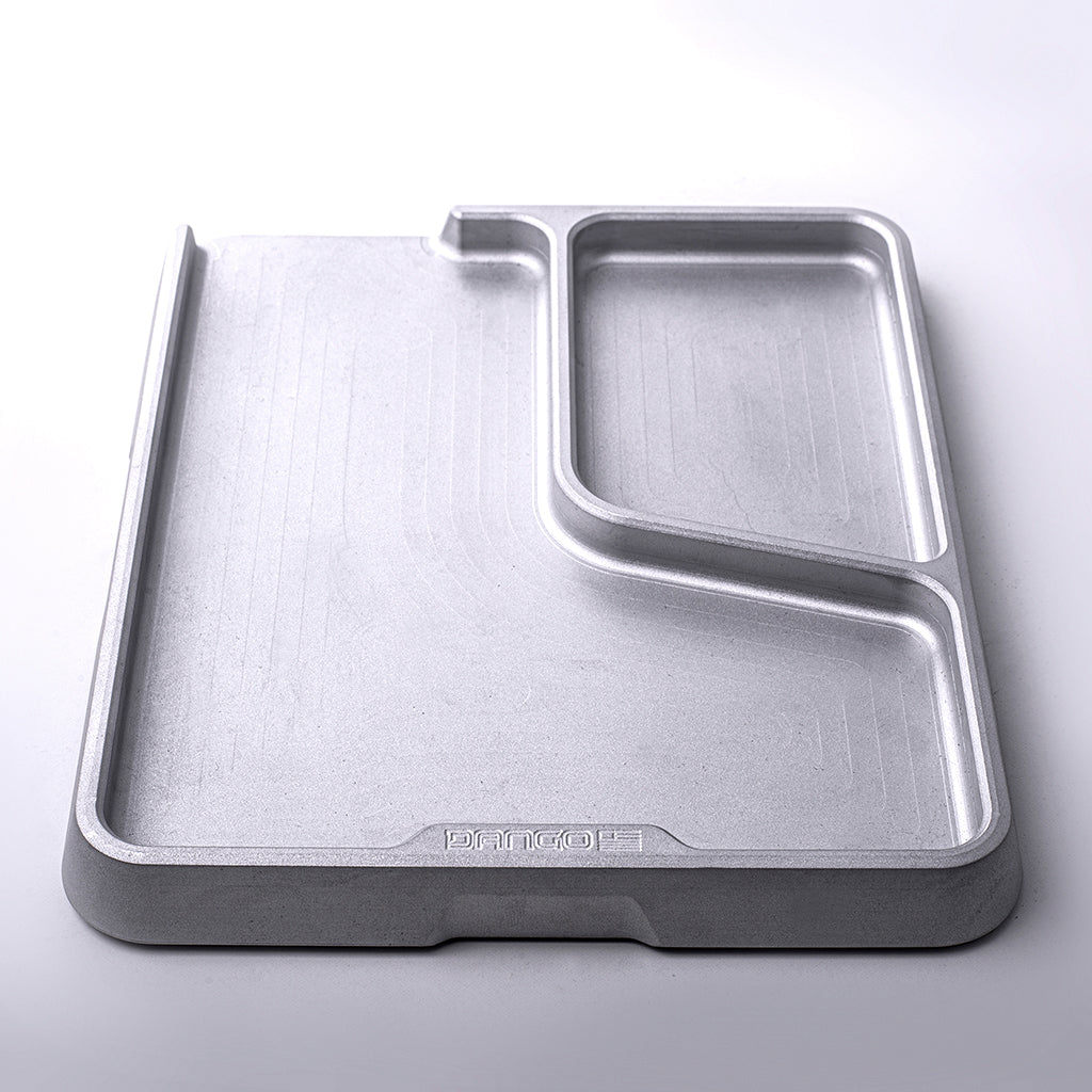 Dango Side Tray svuotatasche alluminio 2 scomparti