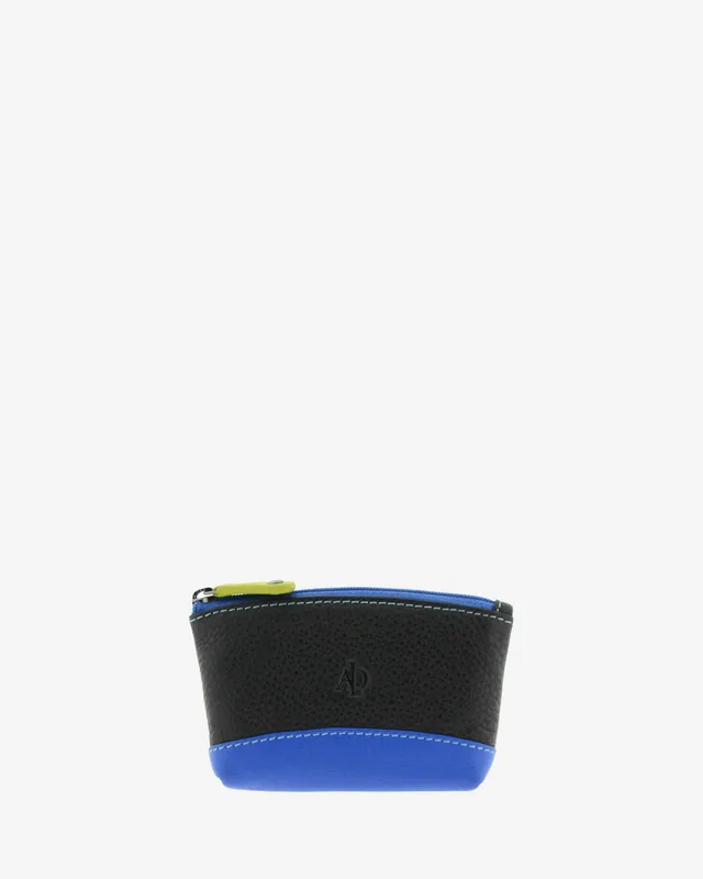 Adapell 8014-C portamonete piccolo nappa nero con anello chiavi