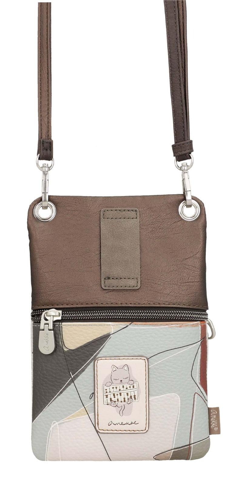Anekke Sophia Mini Borsa a Tracolla Donna Stampa Geometrica