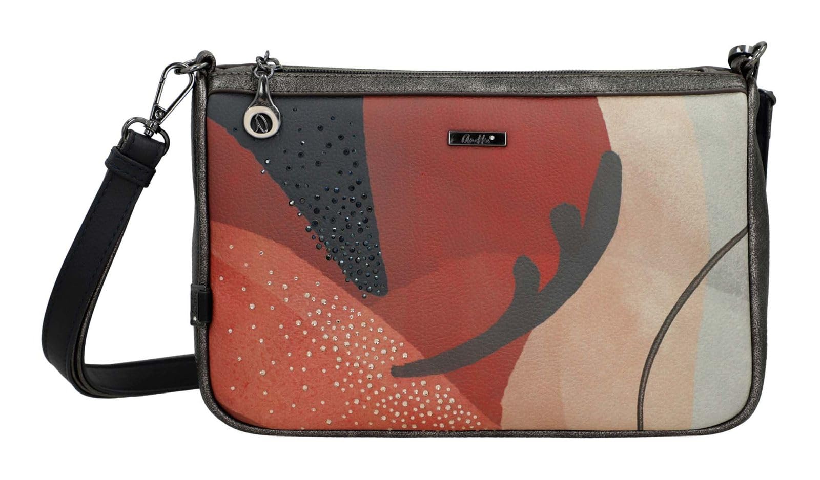 Anekke Eikon Borsa a Tracolla 2 in 1 Stampa Arte