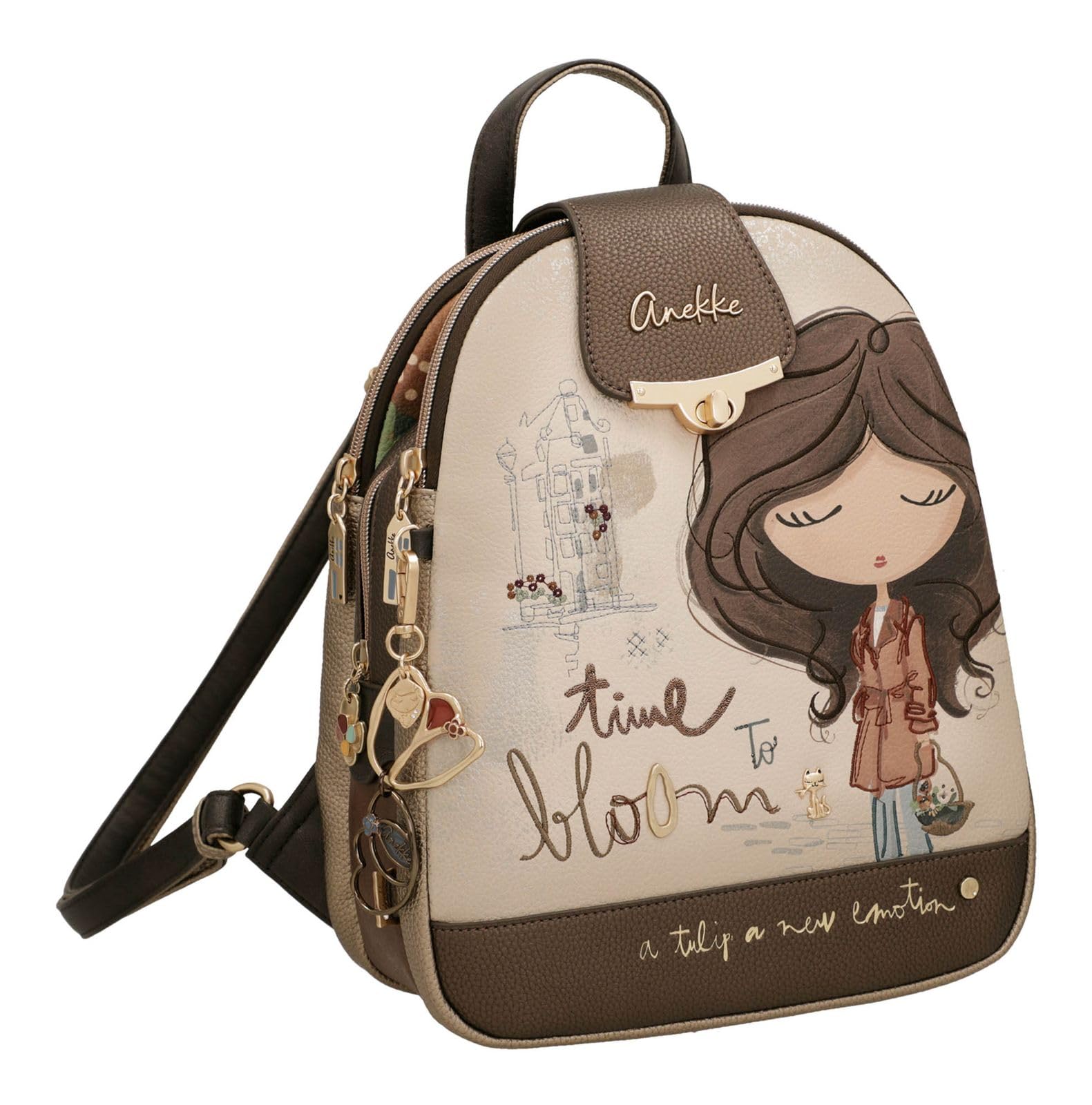 Anekke Tulip Zaino Multicolor 24x30cm Donna
