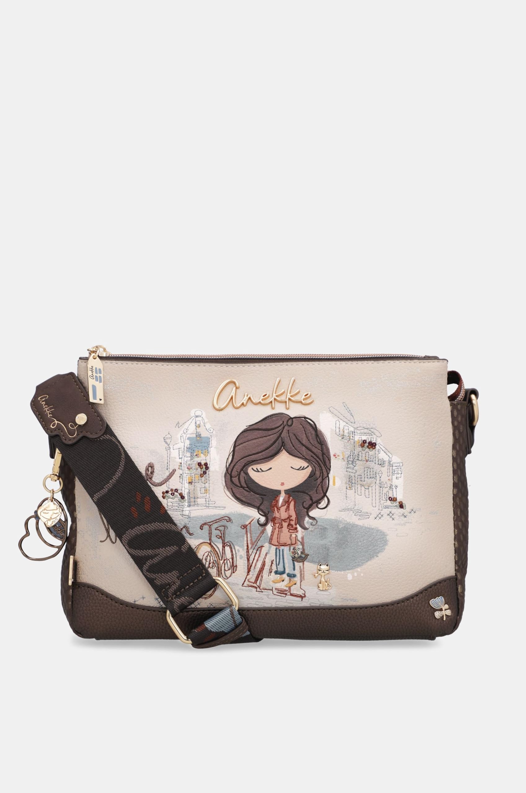Anekke Tulip Tracolla 3 Scomparti Media Donna