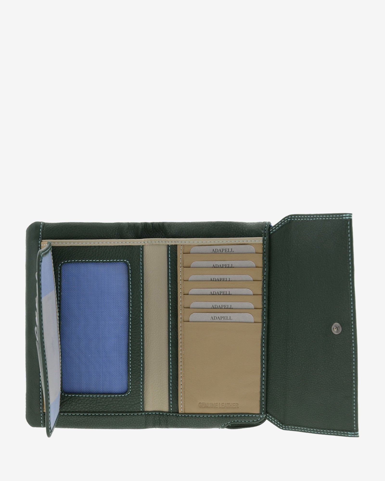 Adapell Satine 4163 portafoglio grande donna pelle nero 12 carte